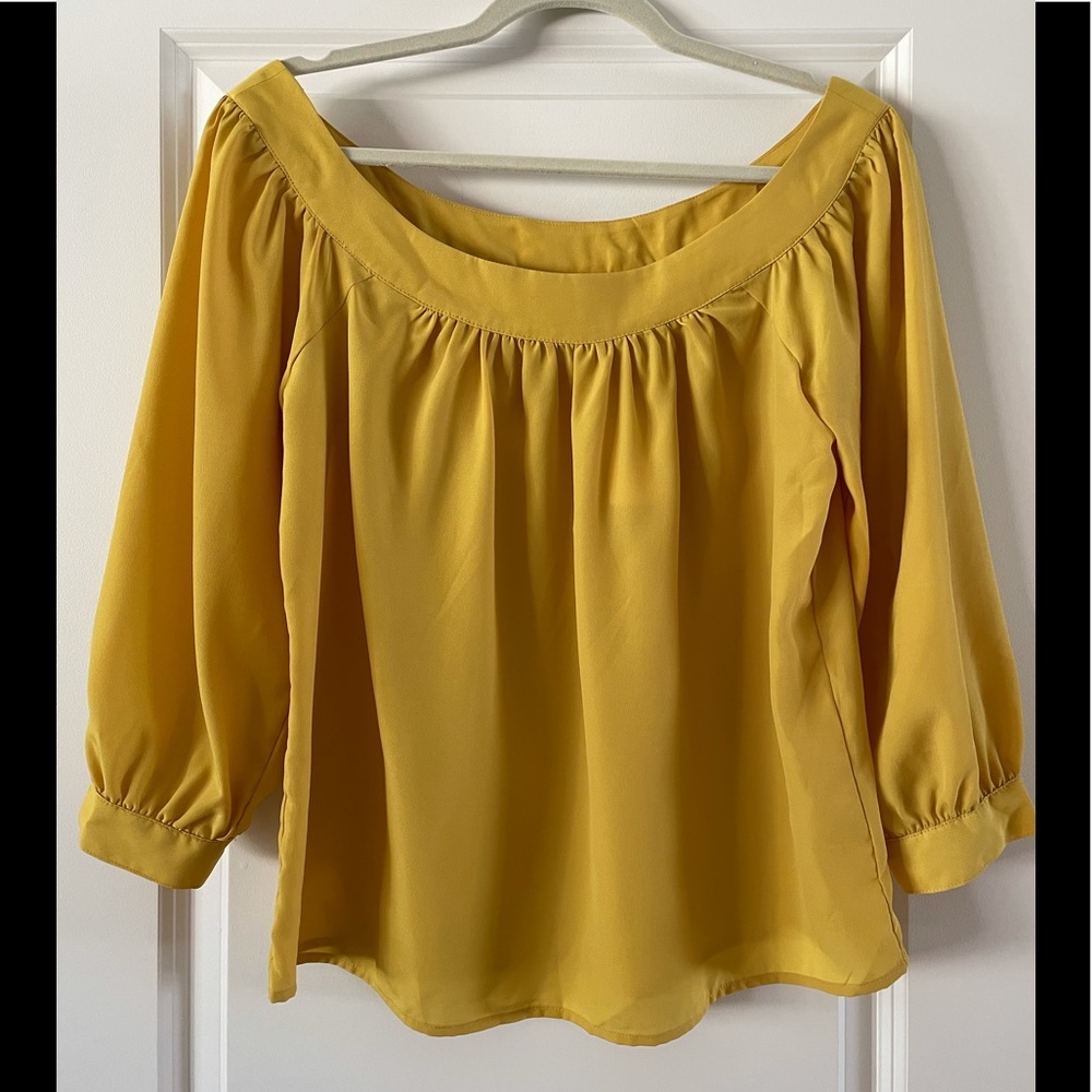 XS Maeve mustard blouse